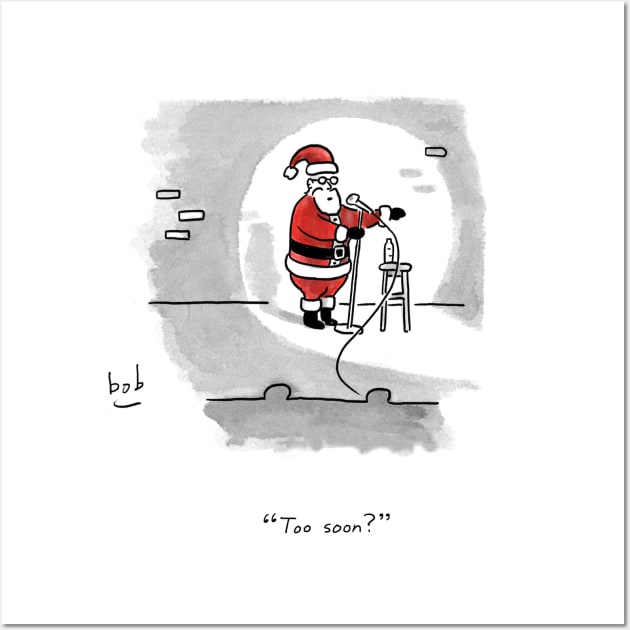 Santa Stand-Up Wall Art by bobeckstein